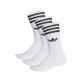 Adidas Solid Crew Socks White 3 Pairs