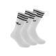 Adidas Solid Crew Socks White 3 Pairs