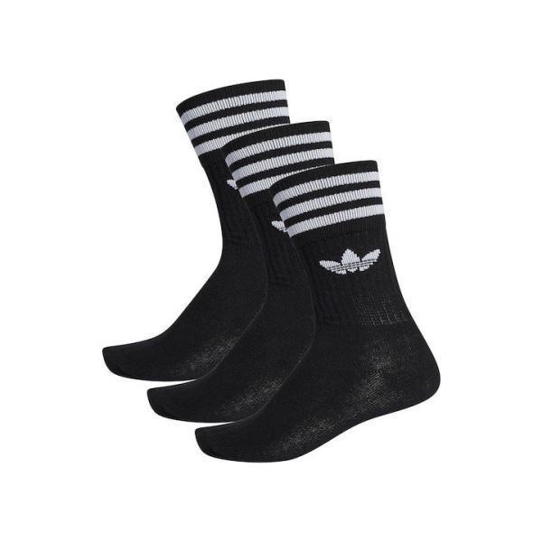 Adidas Solid Crew Socks 3 Pairs - Black