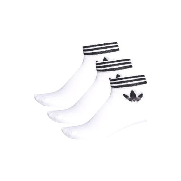 Adidas Trefoil Ankle Socks White-Black