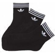 Adidas Trefoil Ankle Socks Black-White