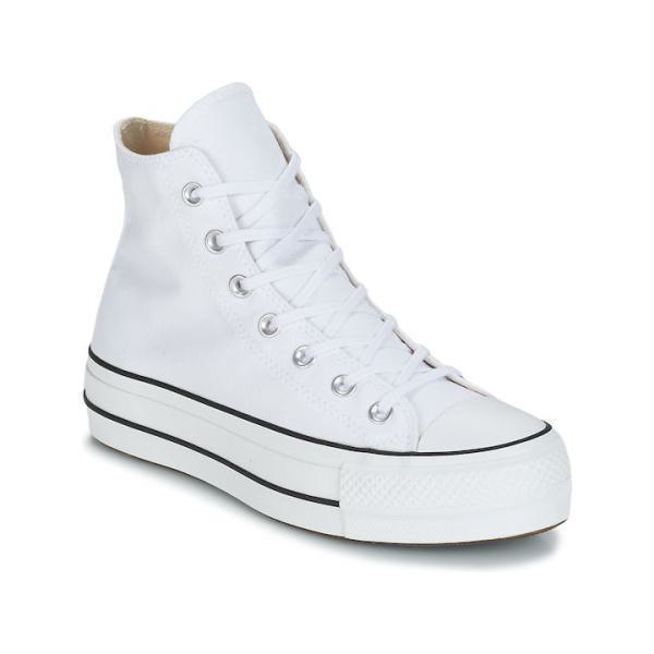 Converse Chuck Taylor All Star Lift Platform Unisex Παπούτσια Canvas - White