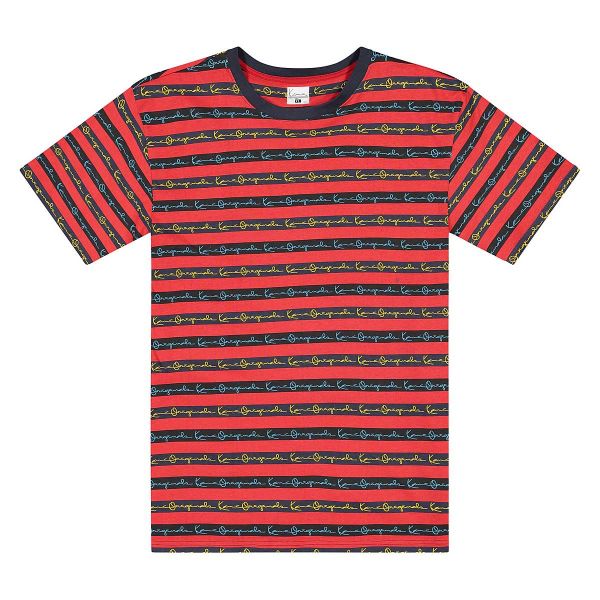 Karl Kani Originals Stripe T-Shirt - Red