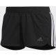 Adidas Pacer 3-Stripes Knit Shorts - Black