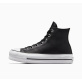 Converse Chuck Taylor All Star Lift Platform Unisex Παπούτσια Leather - Black