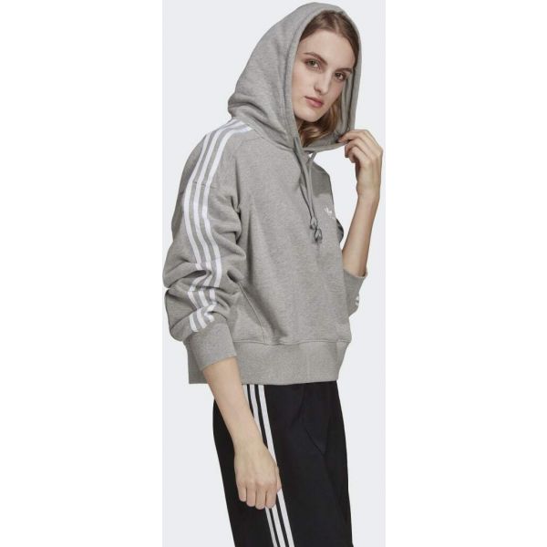 Adidas Adicolor Classics Crop Hoodie - Medium Grey Heather