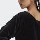 Adidas Off-Shoulder Top Γυναικεία Μπλούζα Βελούδο Loose Fit  -Black