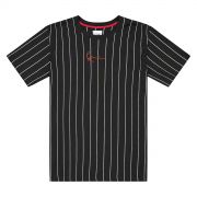 Karl Kani T-Shirt Small Signature Pinstripe Black