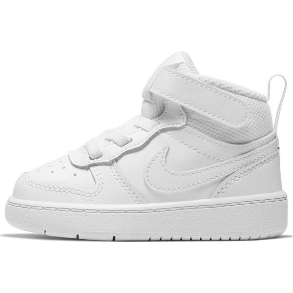 Nike Court Borough MID 2 TDV Βρεφικά Παπούτσια Leather Small Fit - White