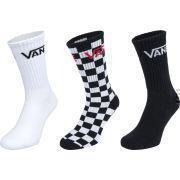 Vans M Classic Crew 3Pack Basic Socks Black/Checkerboard