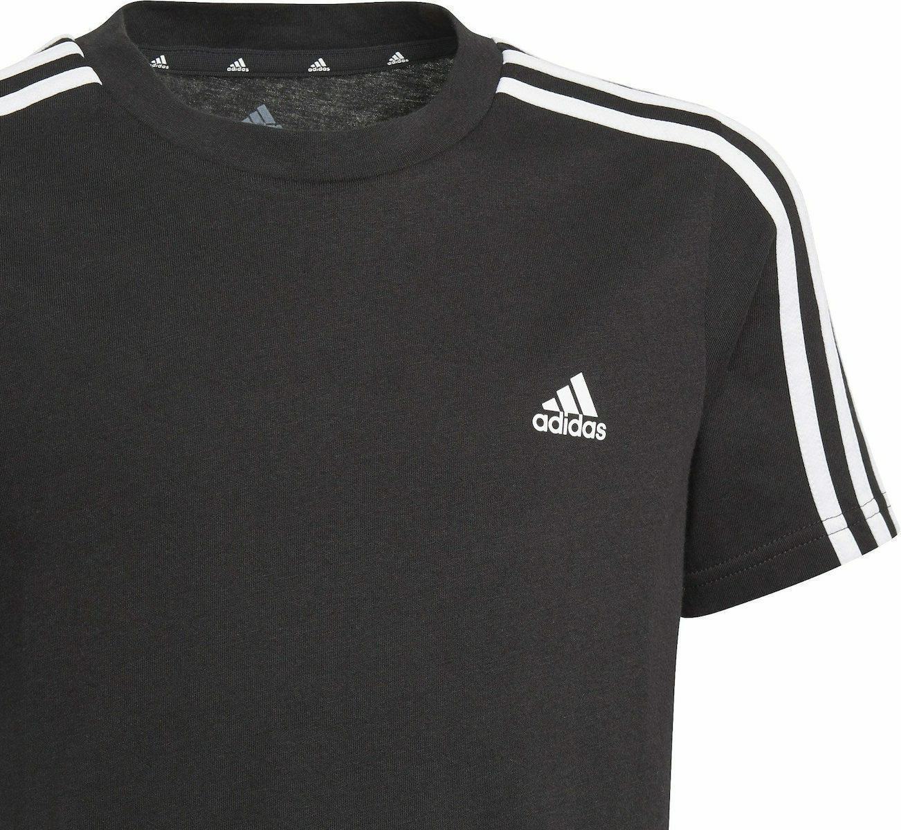 Adidas Essentials 3-Stripes Tee Kids Black