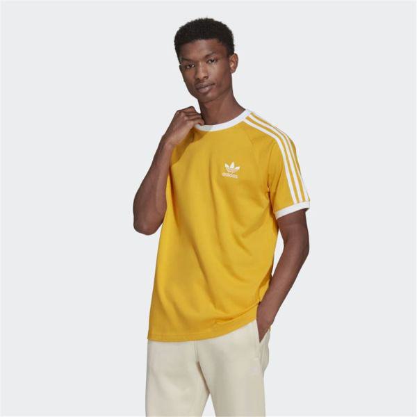 Adidas M Adicolor Classics 3 Stripes T-shirt Yellow
