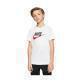 Nike Sportswear Boys' Tee Faux Embroidery - White