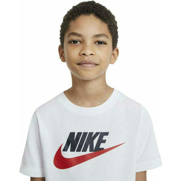 Nike Sportswear Boys' Cotton T-Shirt White