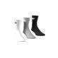 Adidas Cushioned Trefoil Mid-Cut Crew Socks 3-Pairs - White/Black/Grey