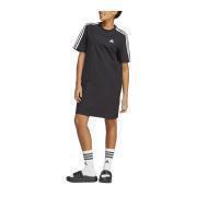 Adidas 3-Stripes Boyfriend Tee Dress - Black