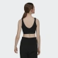 Adidas Essentials 3-Stripes Crop Top With Removable Pads - Black