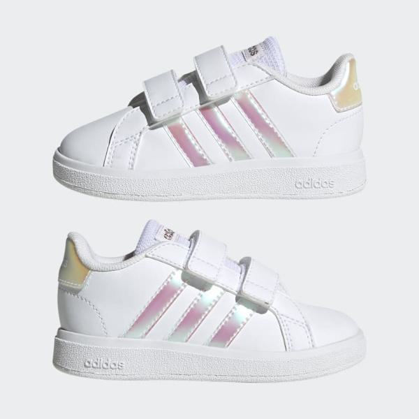 Adidas Grand Court Lifestyle Court Hood And Loop Shoes - White