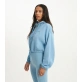 Nicce Garment Dye Ersa Zip Through Hoodie - Washed Allure Blue