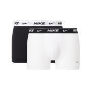 Nike Everyday Cotton Stretch Trunk 2-Pack - Black/White