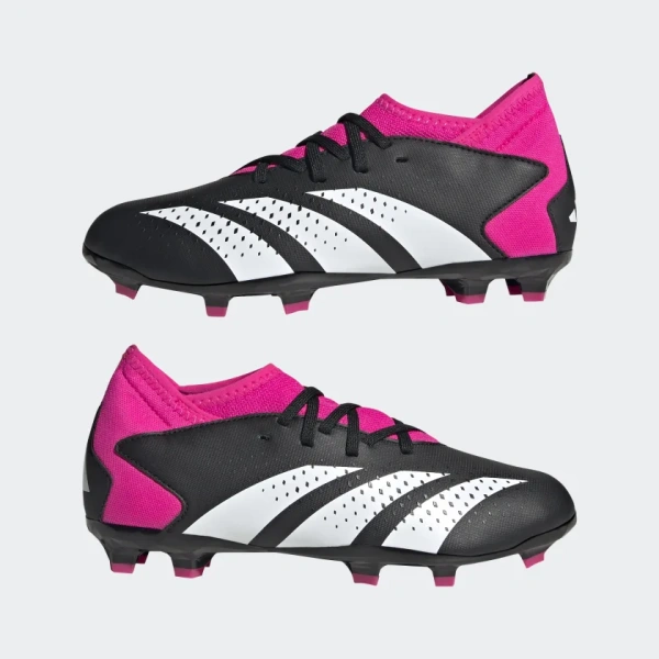 Adidas Predator Precision.3 Firm Ground Boots - Black/Shock Pink