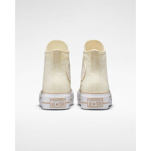 Converse Chuck Taylor All Star Lift Outline Sketch High Top - Oat Milk