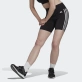 Adidas Training Essentials 3-Stripes High-Waisted Short Leggings - Black