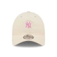 New Era New York Yankees Mini Logo 9TWENTY Adjustable Cap - Cream