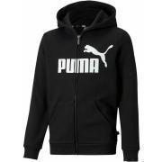 Puma Essentials Big Logo Youth Full-Zip - Black/White