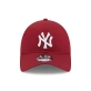 New Era New York Yankees League Essential 9TWENTY Adjustable Cap - Dark Red
