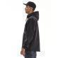 Emerson Men's Hooded Bonded Pullover Jacket - Black/Grey