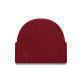 New Era Short Rib  Cuff Knit Beanie Hat - Dark Red