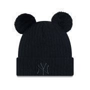 New York Yankees Double Pom Γυναικείο Πλεκτό καπέλο Beanie Bobble - Black