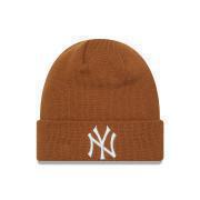 New York Yankees League Essential Cuff Knit Beanie Hat - Brown