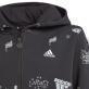 Adidas Brand Love Allover Print Full-Zip Hoodie Kids - Black/White