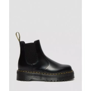 Dr Martens 2976 Quad Smooth Leather Platform Chelsea Boots - Black