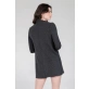 24Colors Dress with Stand-up Collar - Dark Grey