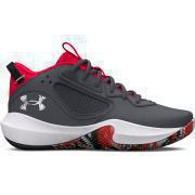 Under Armour Lockdown 6 Gs - Pitch Gray Black White