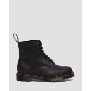 Dr Martens 1460 Pascal Waxed Full Grain Leather Lace Up Boots - Black/Waxed Full Grain