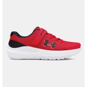 Under Armour Boys' Pre-School UA Surge 4 AC Running Shoes - Red/Black