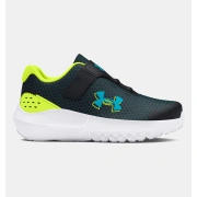 Infant Under Armour Surge 4 AC Running - Black / Yellow / Circuit Teal