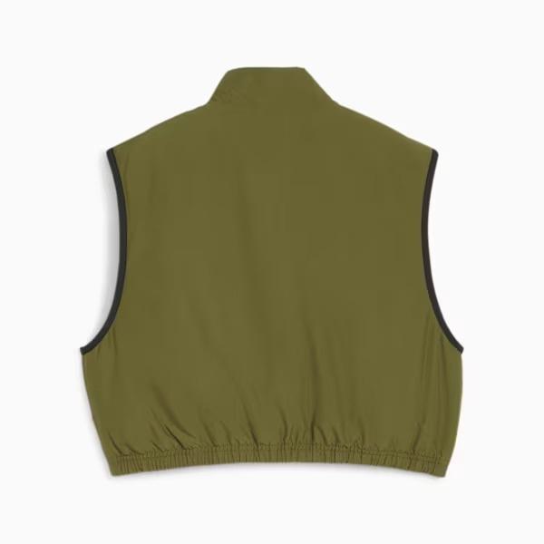 Puma DARE TO Women's Woven Vest - Olive Green