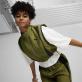 Puma DARE TO Women's Woven Vest - Olive Green