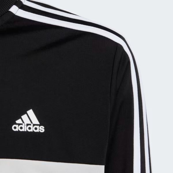 Adidas Essentials 3-Stripes Tiberio Track Suit - Black / Grey Five / Grey One / White