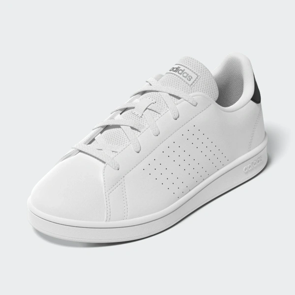 Adidas Advantage Lifestyle Court Lace Shoes - Cloud White / Core Black / Silver Metallic