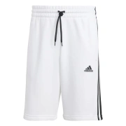 Adidas Essentials Fleece 3-Stripes Shorts - White / Black