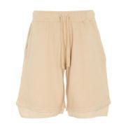 Dirty Laundry Mens Mixer Fabric Double Shorts - Vintage Oat