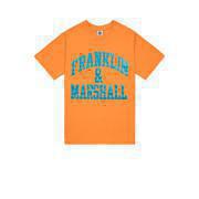 Franklin & Marshall Men's T-Shirt - Orange/Blue