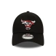 New Era Chicago Bulls NBA Infill 9FORTY Adjustable Cap - Black