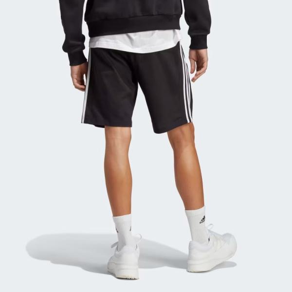 Adidas Essentials Single Jersey 3-Stripes Shorts - Black / White